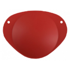Rustic Red Silicone Eye Patch